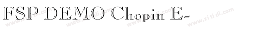 FSP DEMO Chopin E字体转换 FSP DEMO Chopin E字体转换